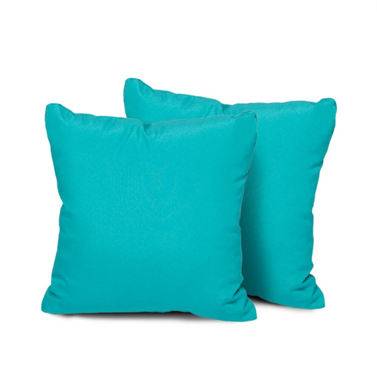 Sunbrella Canvas Aruba Pillows with Premium Trillium Insert (Set of 2)